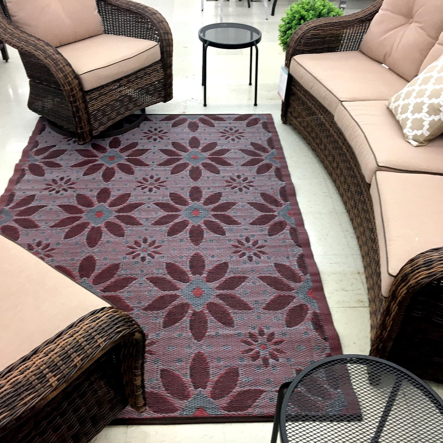 2 Pk 5 X7 Reversible Indoor Outdoor Rugs Rv Camping Picnic Patio Rug Mat 20218 Garden Outdoor Cjp Org In