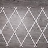 DIVCHI Wooden Expandable Trellis Wall Fence 180x60cm Pack of 3 White view 8