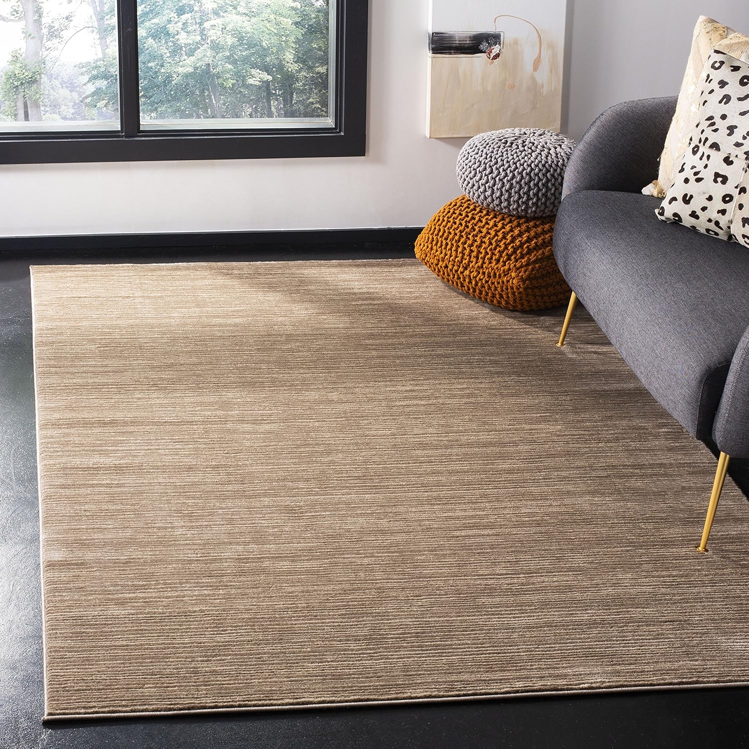 Best living room rug brown or tan