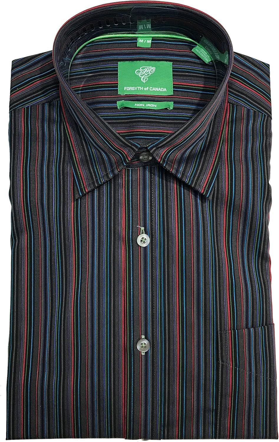 Forsyth of Canada Classic Fit NonIron Long Sleeve Multi Stripe Sport