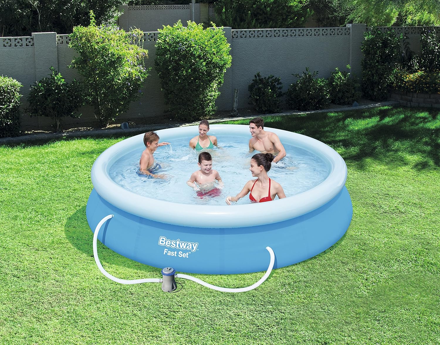 Easy Set Inflatable Swimming Paddling Pool 6/ 8 / 10 Ft/ Pool Cover eBay