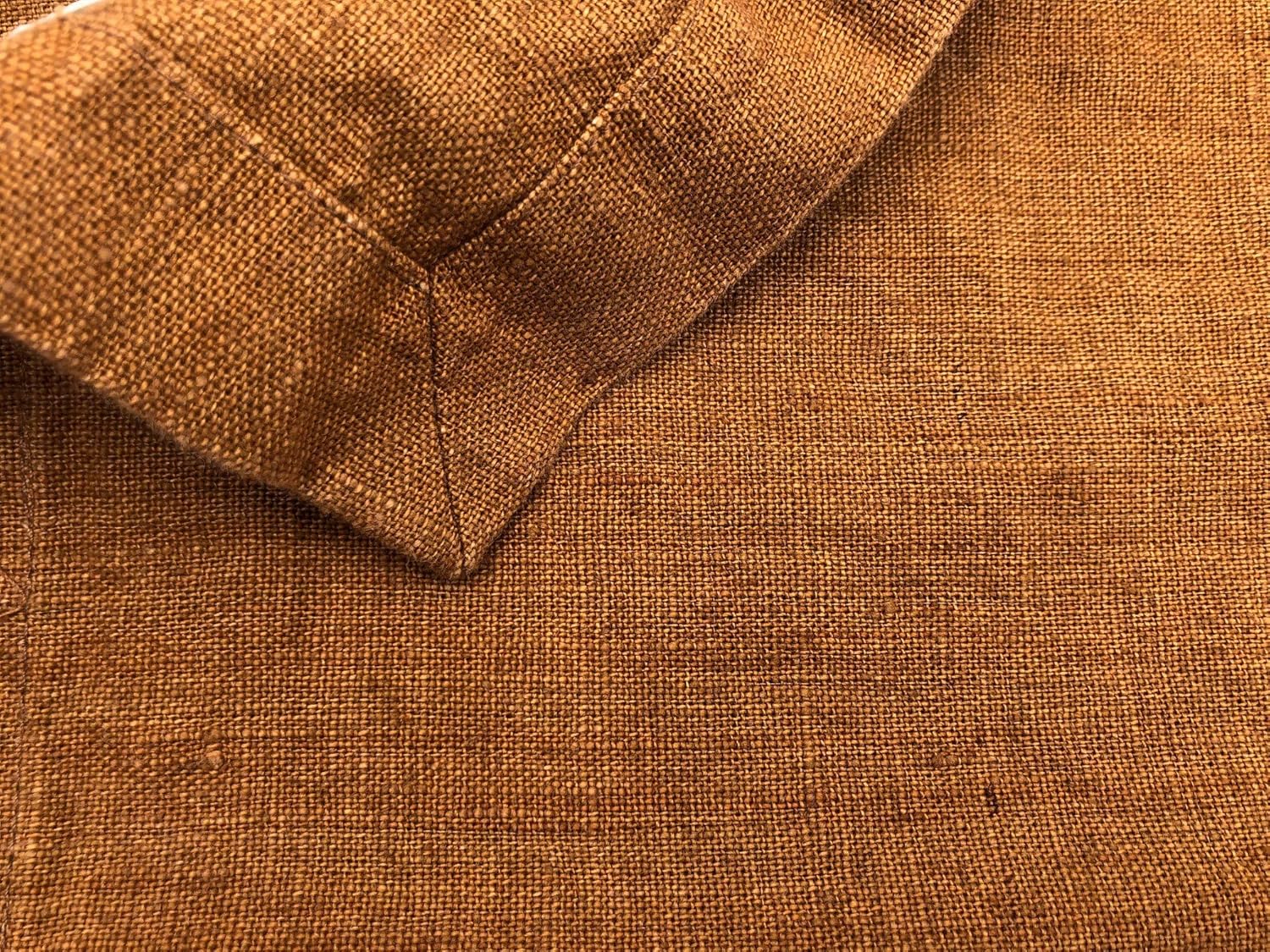 JOWOLLINA Bedspread, 100% Linen, Cinnamon Ochre, 250x280 cm - Image 4