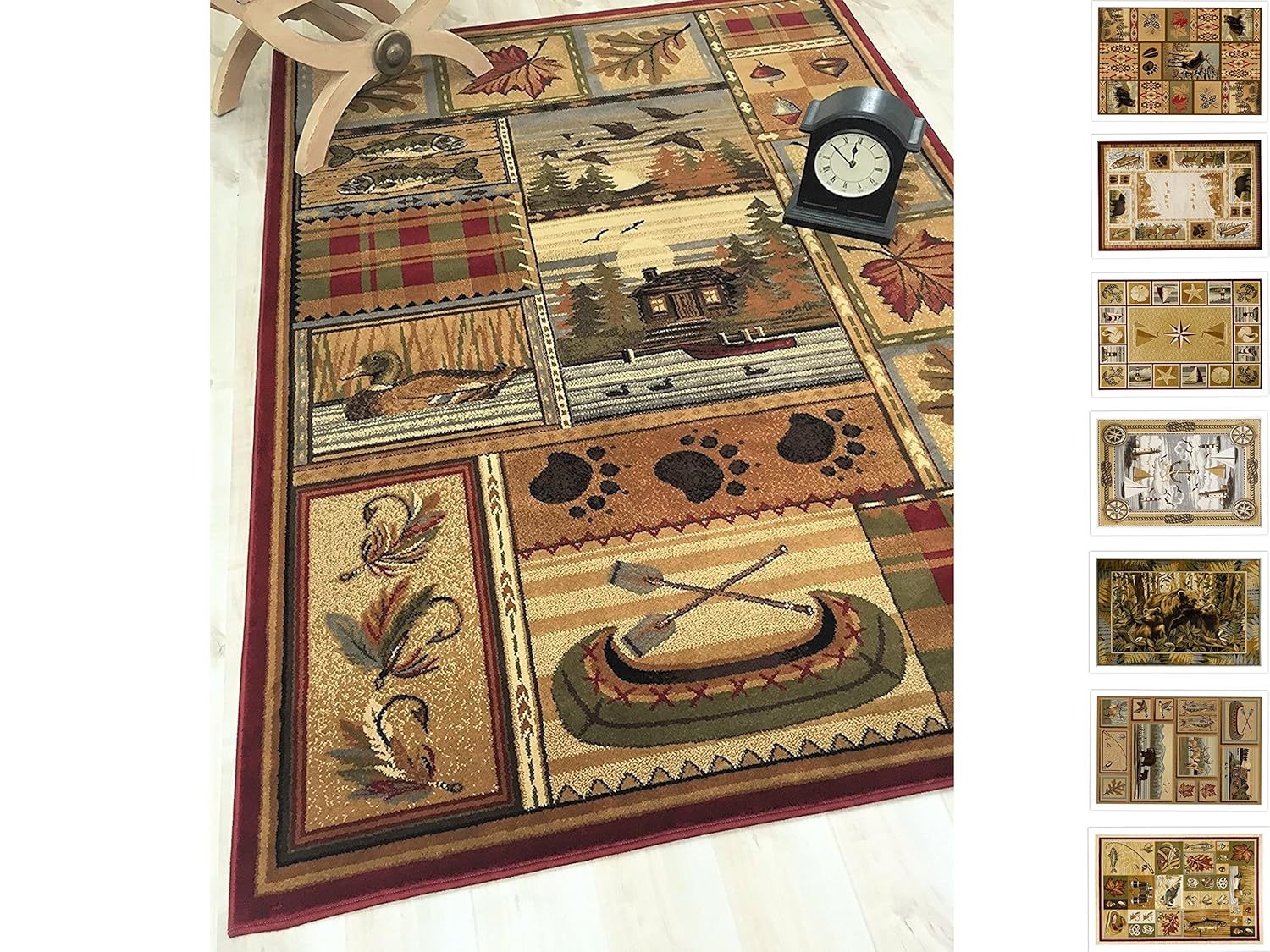 Amazon Com Handcraft Rugs Cabin Rug Cabin Area Rug Modern