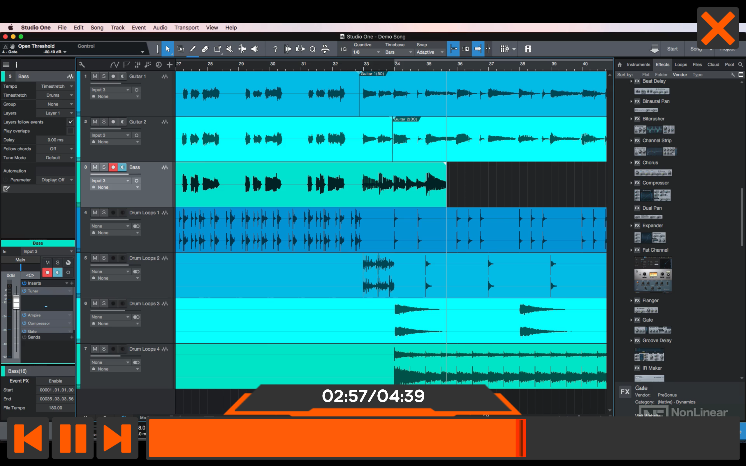 Recording & Editing Audio Course For Studio One 4