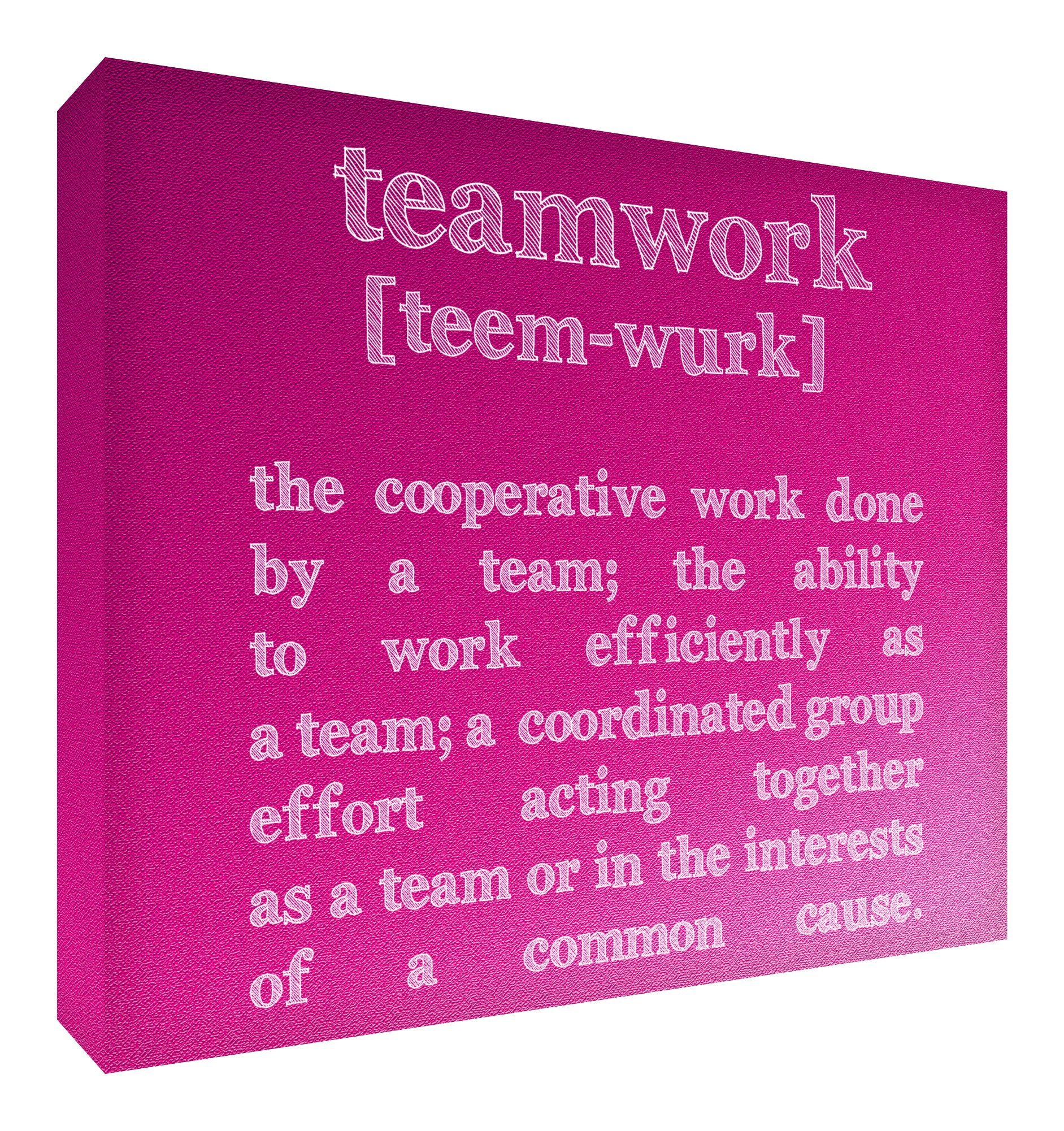 Feel Good Art Diamond Polished Token/Keepsake in Modern Design for The Office or Home from The Motivation Collection (7.4 x 10.5 x 2 cm, Small, Hot Pink)