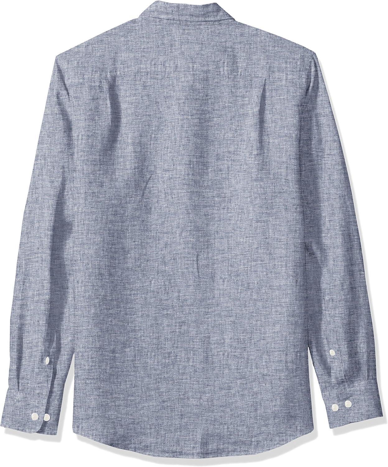  Essentials Men's Slim-Fit Long-Sleeve Linen Shirt: Clothing