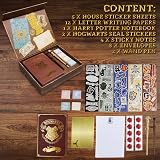Harry Potter Stationery Set Gifts Notebook Wand Pens Envelopes Stickers Official view 6