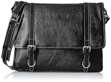 Tortoise Leather 20 liters Black Laptop Bag (TOR021B)