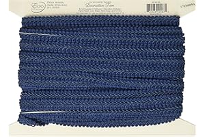 Trims by The Yard Alice Classic Woven Braid Trim, 1/2-Inch Versatile Trim for Sewing, Washable Decorative Trim for Costumes, Home Decor, Upholstery, 20-Yard Cut, Royal Blue