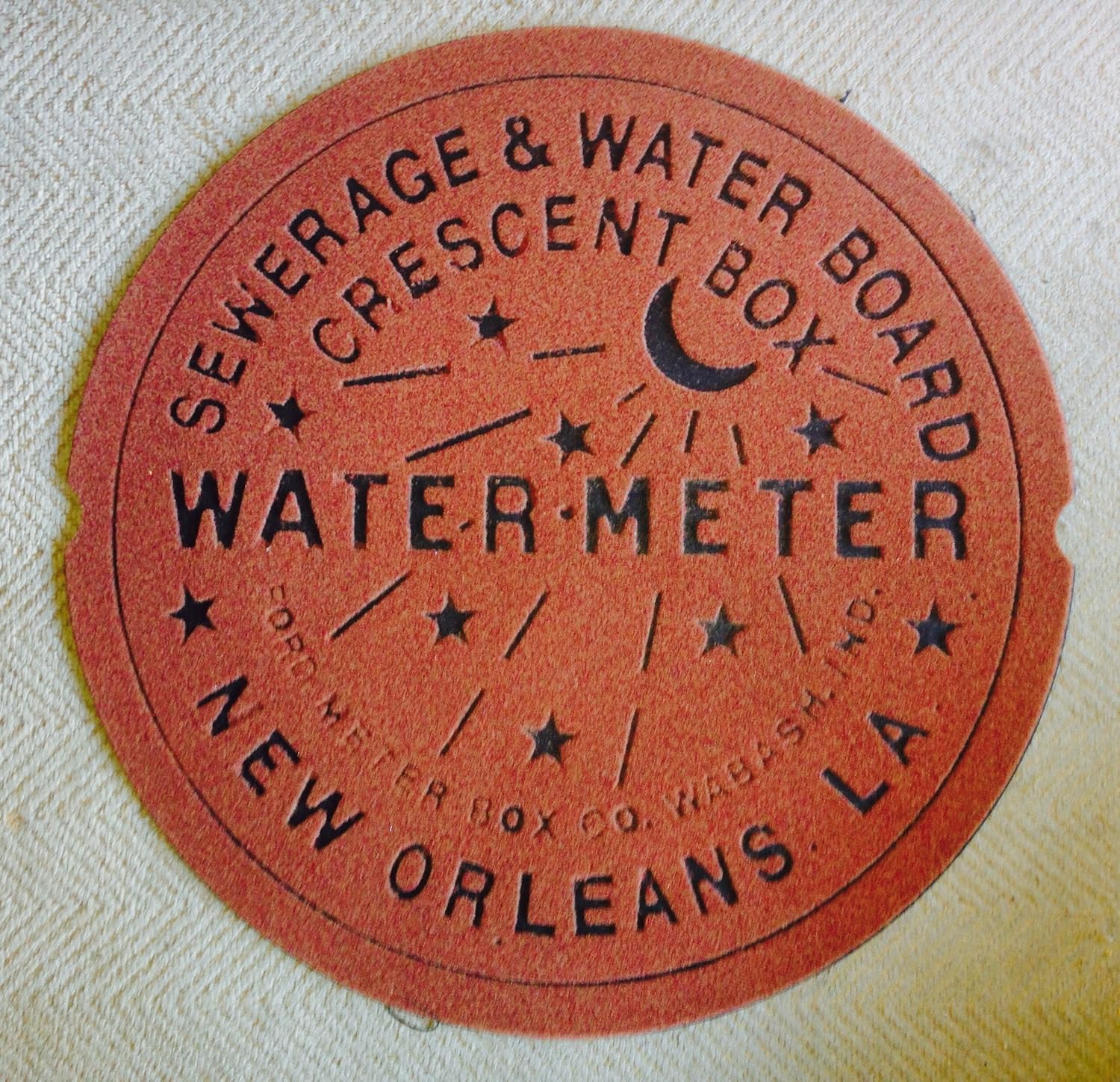 New Orleans Water Meter Doormat (Rust)
