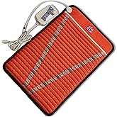 MediCrystal Infrared Heating Bio Stimulation Mat - Mini 32"L x 20"W - Natural Amethyst & Tourmaline Crystals - Adjustable Temperature 86°-158°F (30°-70°C) - Negative Ions - FDA Reg Manufacturer