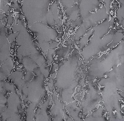 Arthouse Carrara Marble Charcoal Wallpaper 10.05m x 0.53m Grey Roll