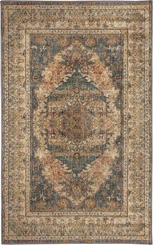 Amazon Com Superior Designer Atlas Area Rug 5 X 8 Teal Furniture Decor