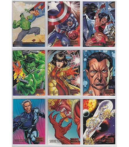 Amazon.com: Flair '94 Presents the Marvel Universe Complete 150 Base Card  Set Inaugural Edition : Toys & Games