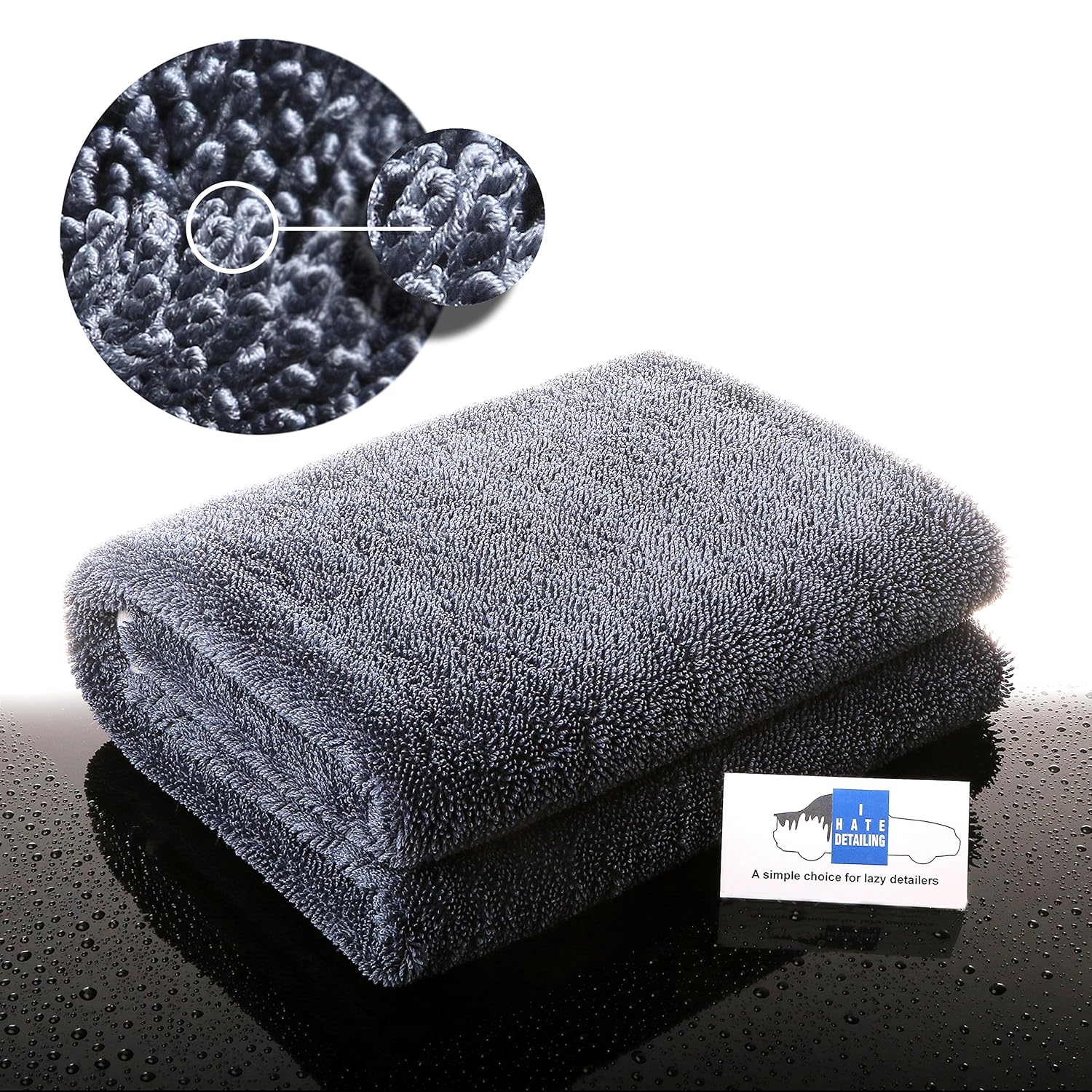 I HATE DETAILING Long Pile Microfiber Detailing Cloth 39 X 29