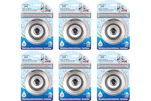 SinkShroom KSS682 Revolutionary Clog-Free Stainless Steel Kitchen Sink Strainer, Black, 6 Pack