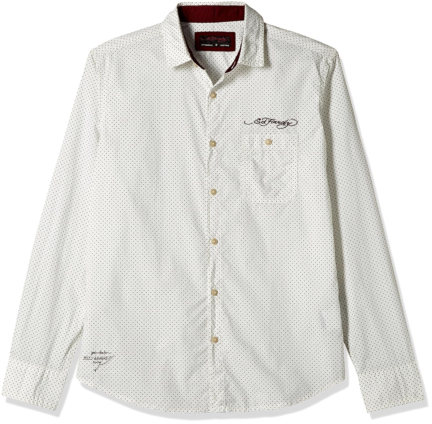 ed hardy men's dress shirt