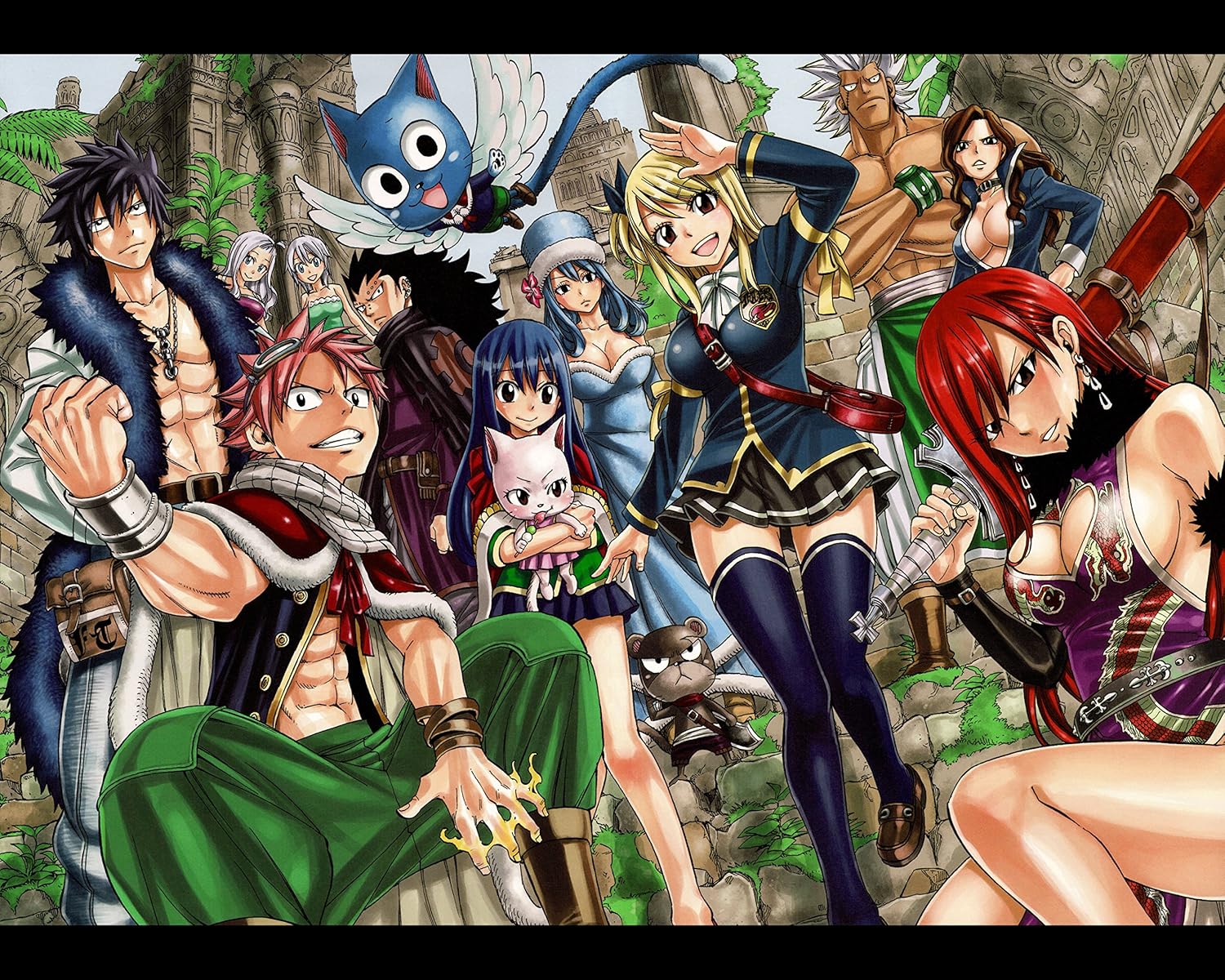 Fairy Tail Poster Anime Japanese Wall Print Art Decoration