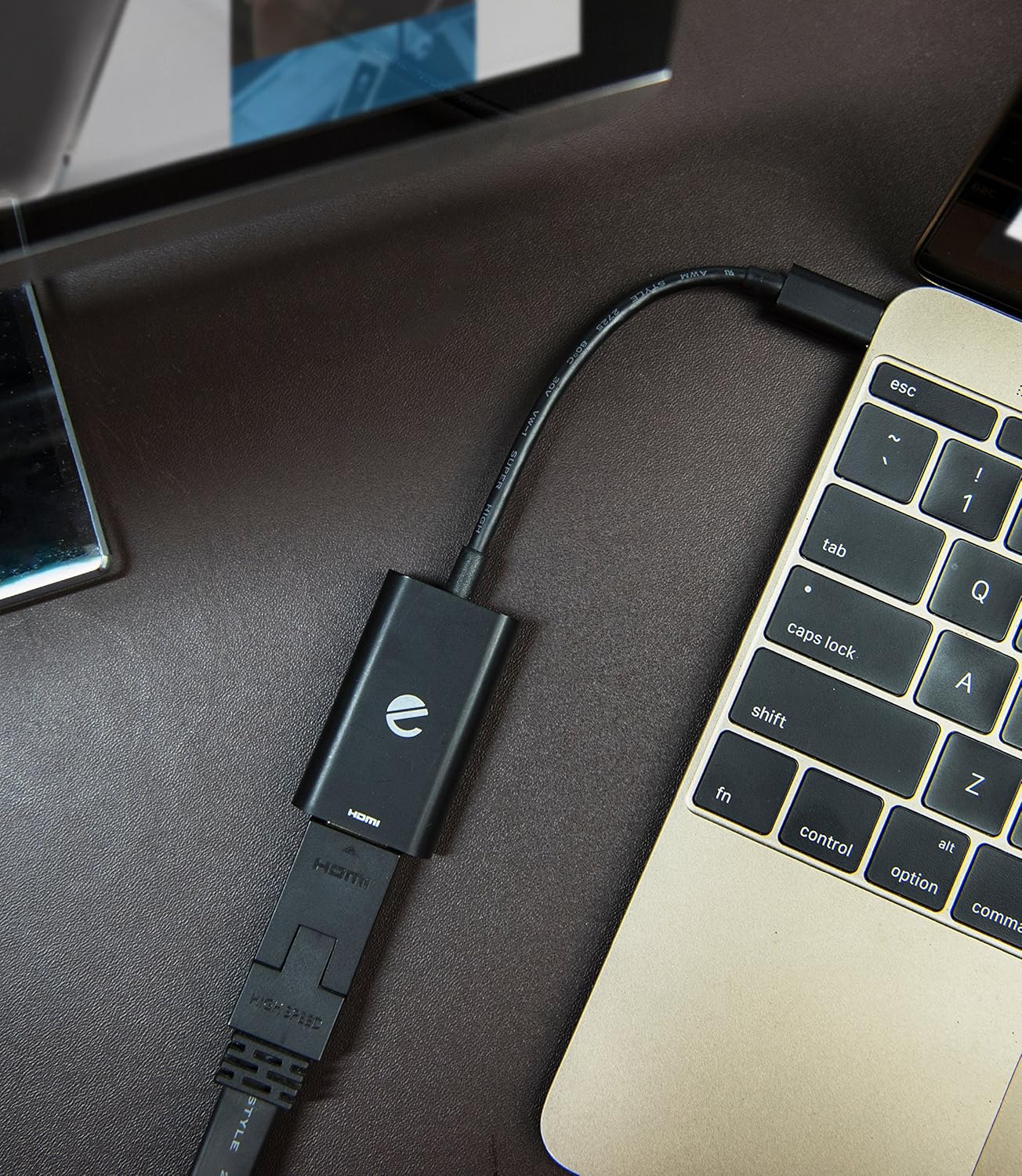 Galaxy S8 eeco Adaptador USB-C a HDMI HTC 10/11 Sony Xperia XZ DELL