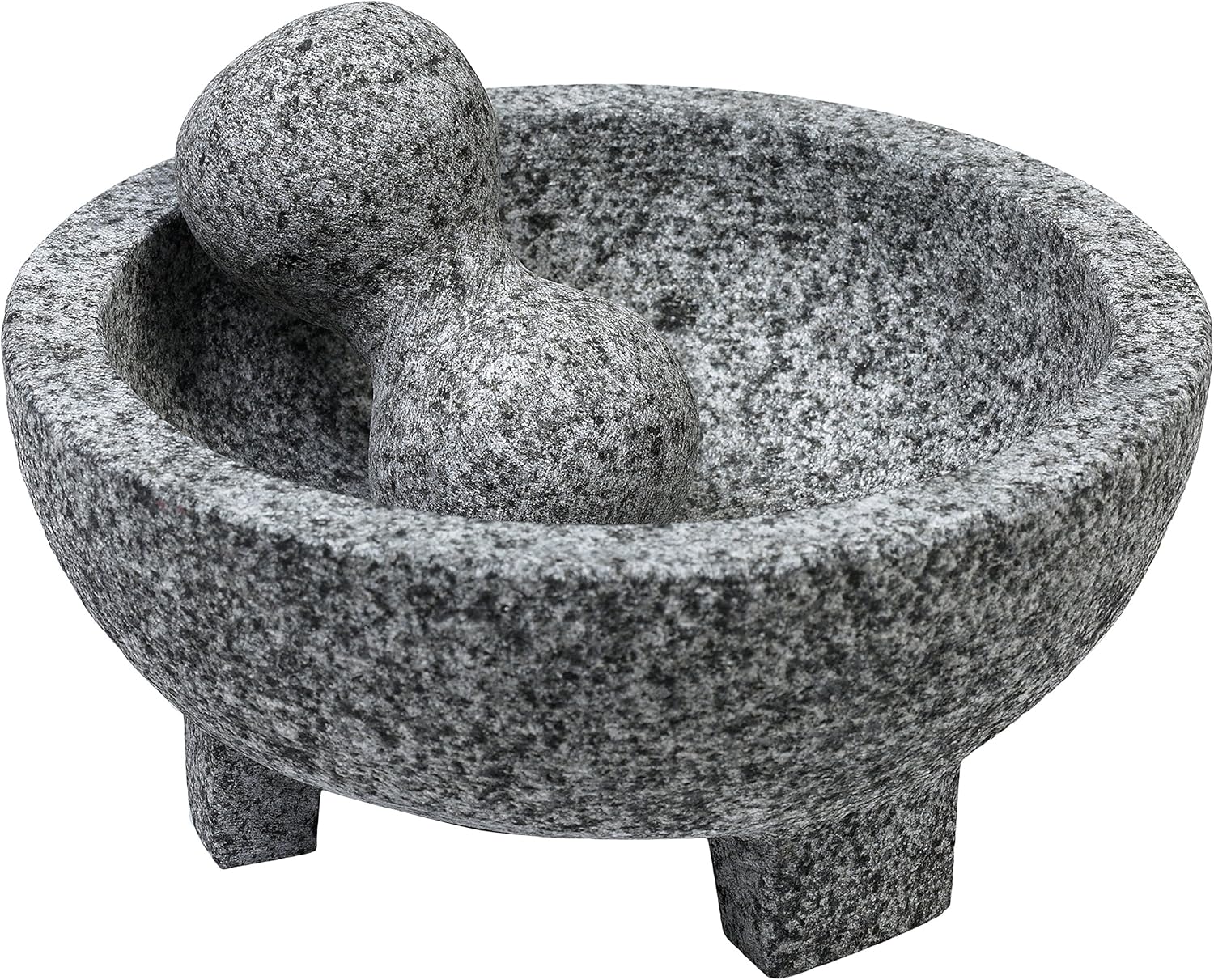 IMUSA USA Granite Molcajete Spice Grinder 6-Inch, Gray: Kitchen & Dining