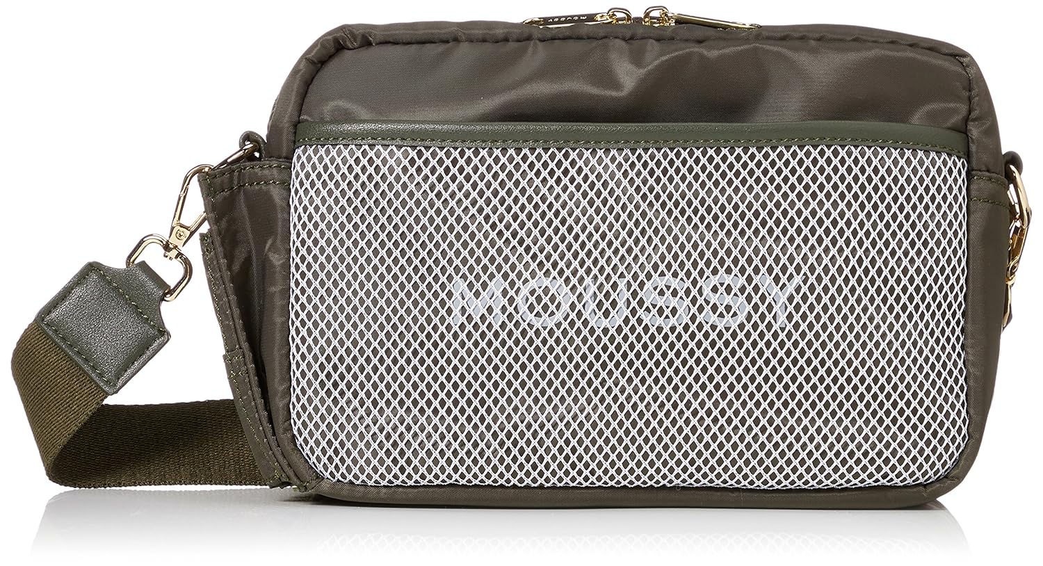 マウジー Nylon Shoulder カーキ M Bm8sc カーキ Logo ショルダーバッグ 見事な創造力 Rumble Media