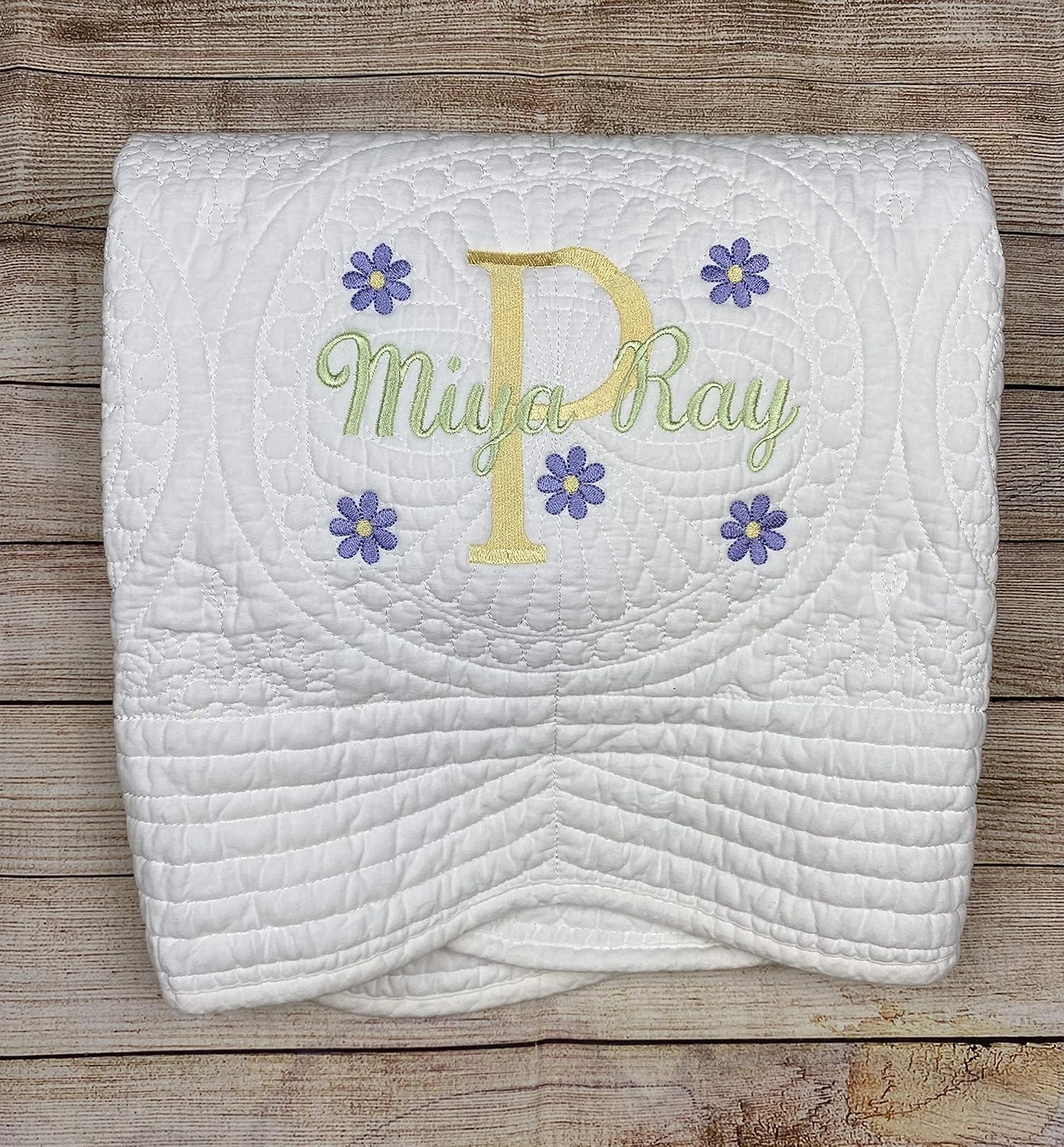 Personalized Baby Quilt Blankets Monogrammed Blankets for