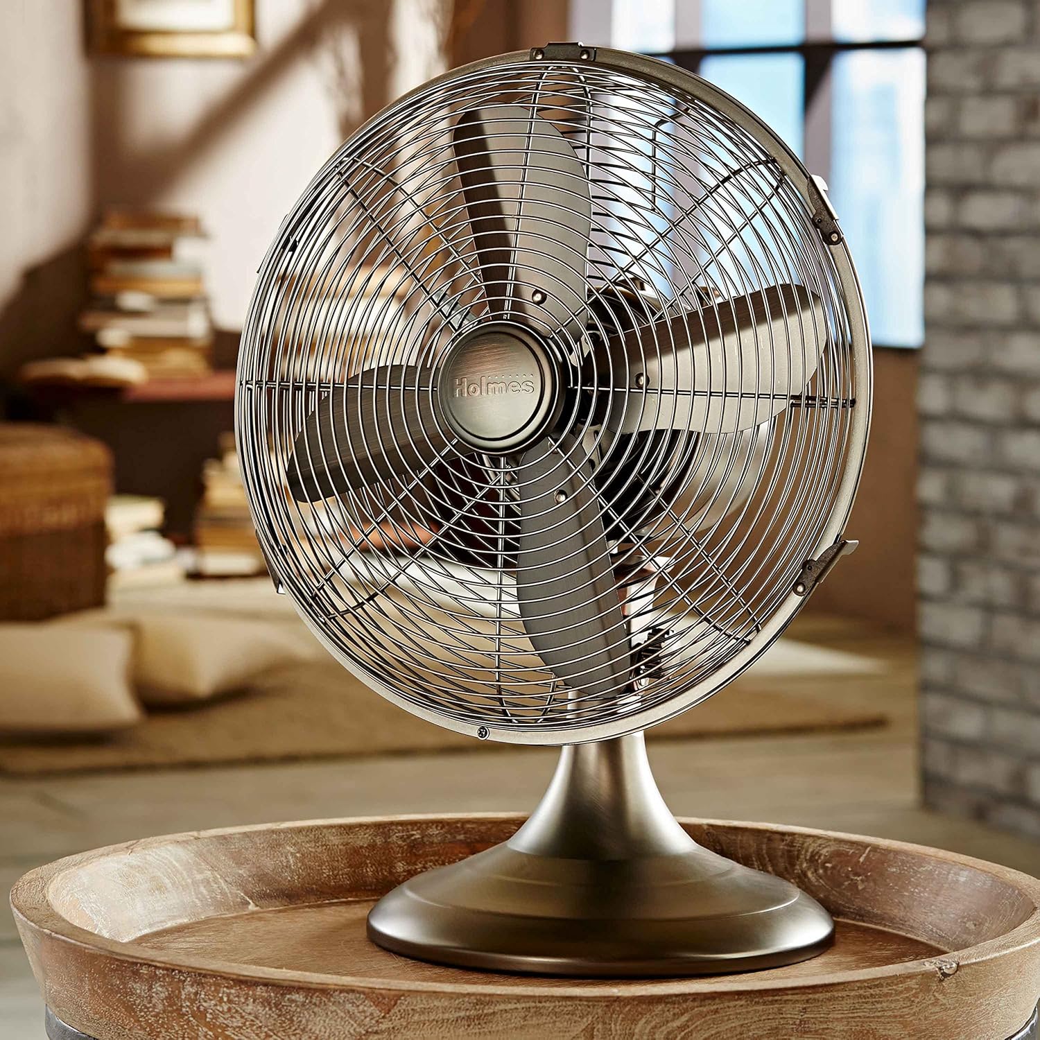 HOLMES Heritage 4-Inch Mini USB Desk Fan, Brushed Copper: Home & Kitchen