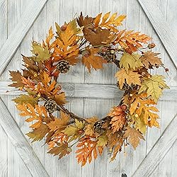 Artificial Fall Wreath Autumn Wreath Thanksgiving