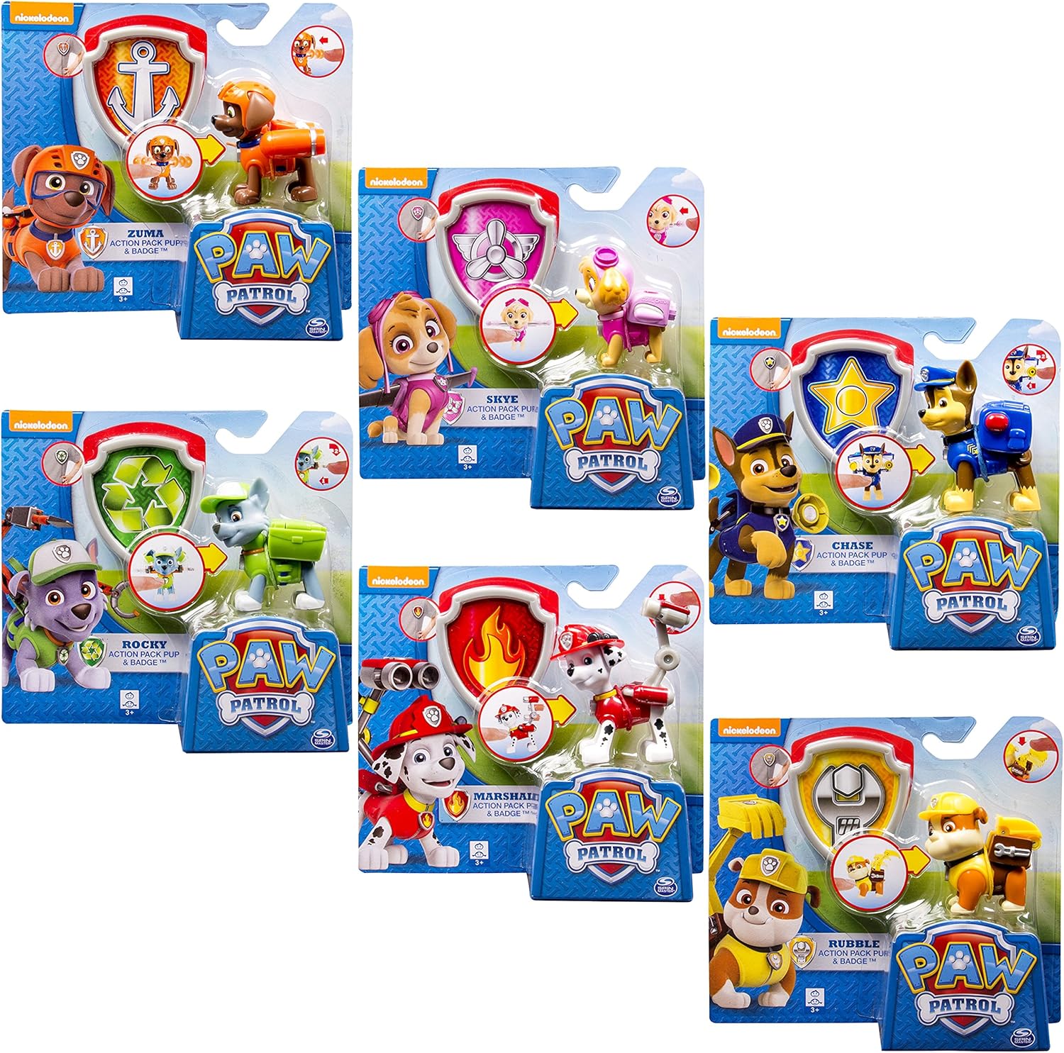 Paw Patrol 6026952 Figurine Daction La Pat Patrouille Modèle Aléatoire