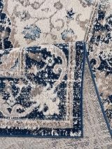 THE RUGS Area Rug Navy Oriental Design 80x150 cm Vintage Short Pile view 4