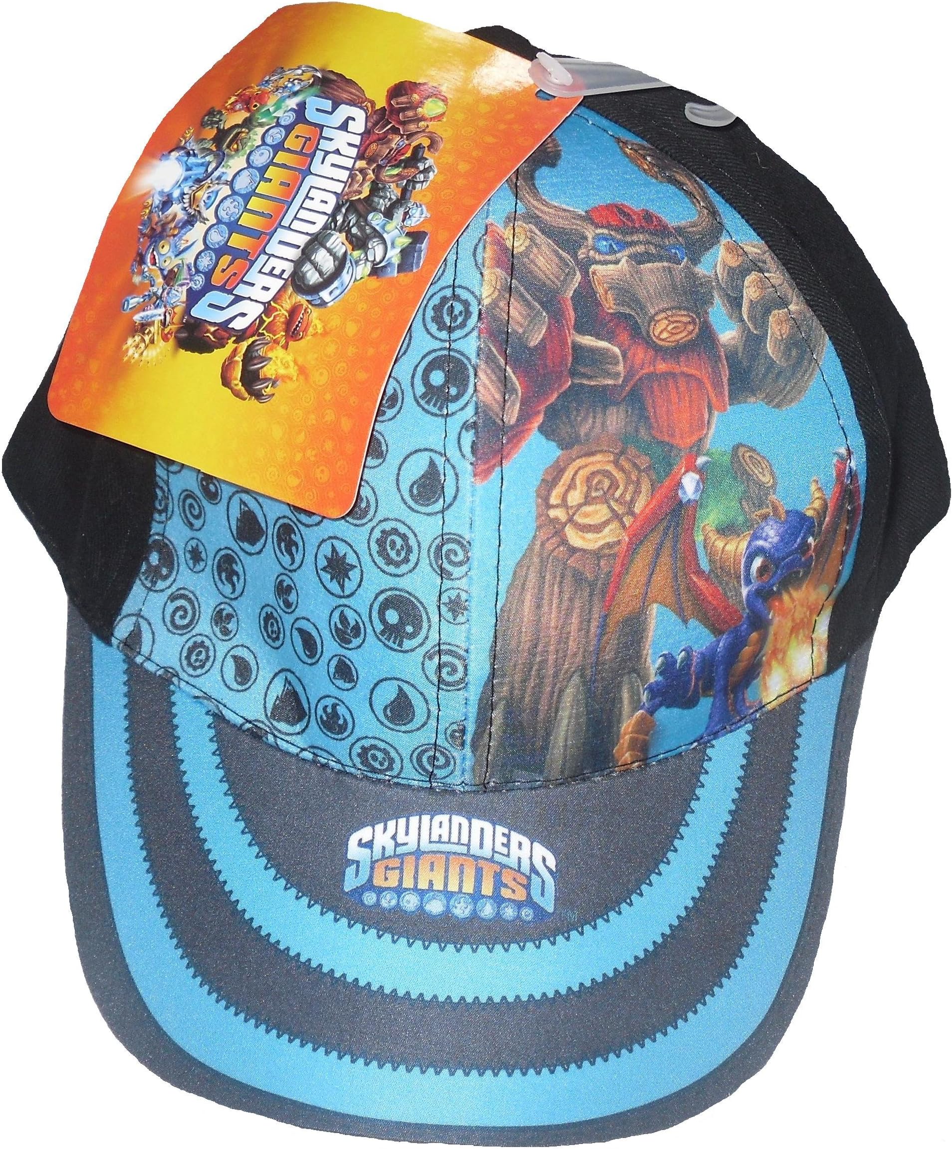 Skylander Giants Boys Baseball Cap HAT (52CM, Black)