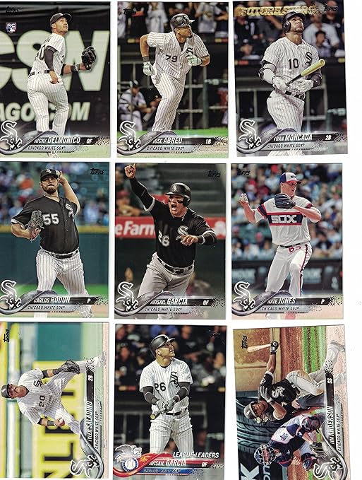 Chicago White Sox / Complete 2018 Topps Series 1 & 2 Baseball 18 Card ...