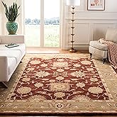 SAFAVIEH Area Rug 8x10 - Anatolia Collection - Large - Red & Sage, Handmade Wool, Traditional Oriental Design, Ideal for Livi