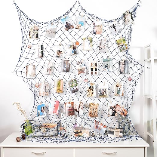 Amazon Com Hayata Photo Hanging Display With 40 Clip Fishing Net