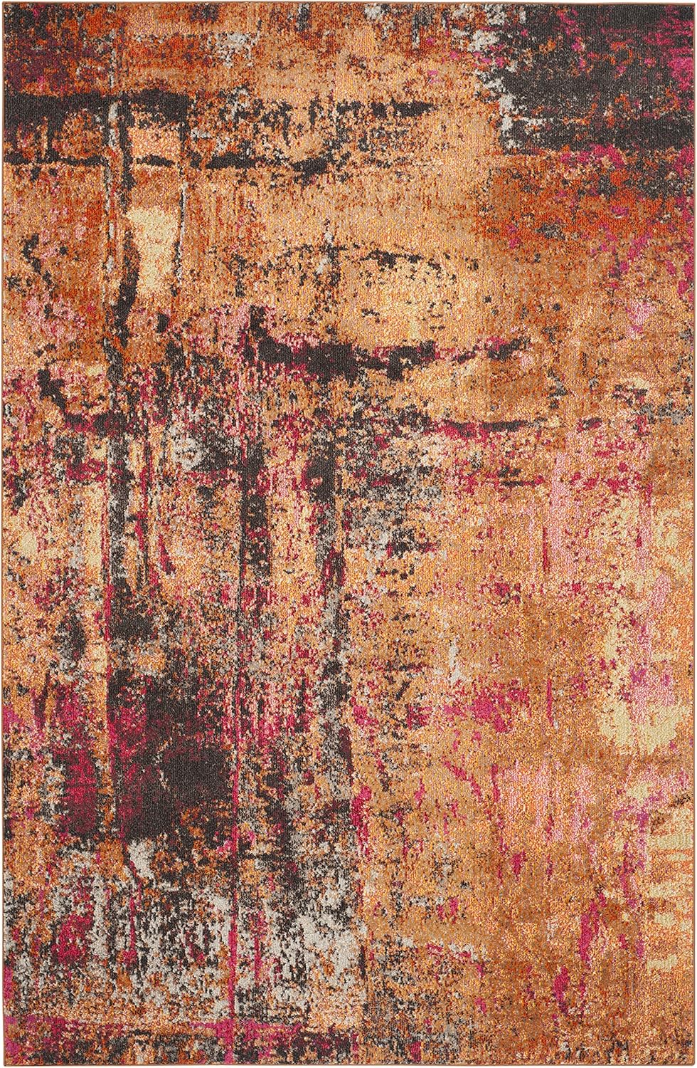Safavieh Boho Chic Indoor Woven Rectangle Area Rug, Monaco Collection, MNC221, in Multi