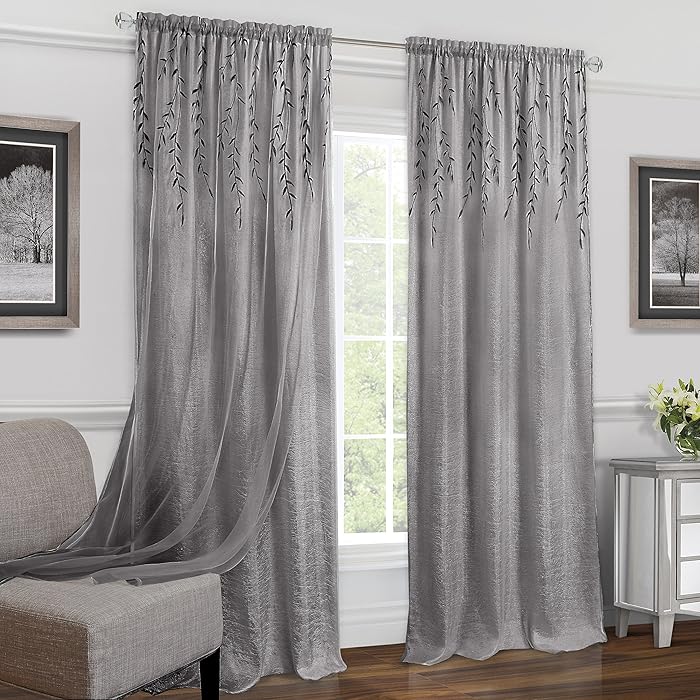 Top 10 Achim Home Furnishings Drvl14mt12 Darcy Window Curtain Panels