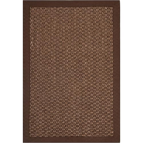 Safavieh Natural Fiber Collection NF525D Premium Sisal Accent Rug, 2' x 3', Chocolate