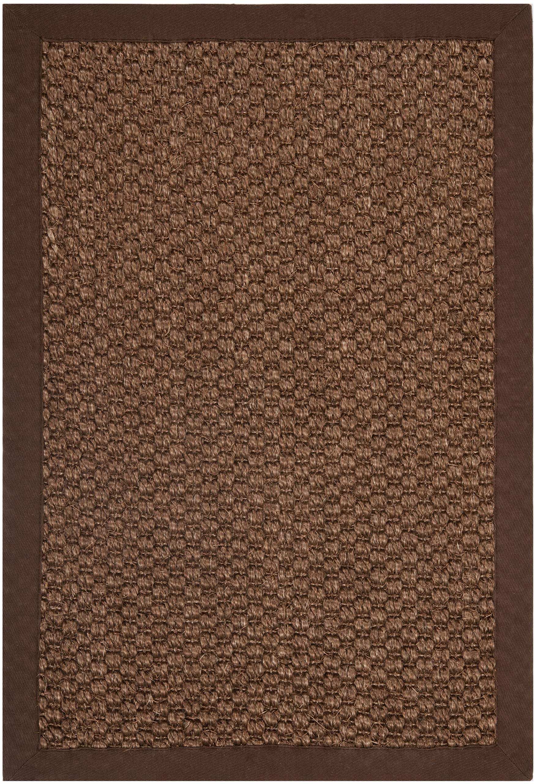 Safavieh Natural Fiber Collection NF525D Premium Sisal Accent Rug, 2' x 3', Chocolate