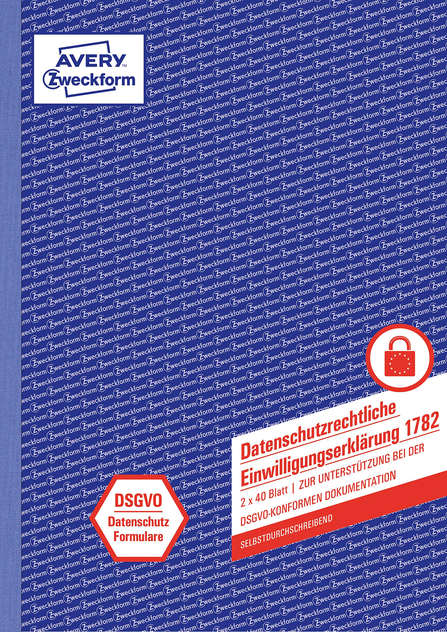 Avery Zweckform 1787 Permission for Fire-Dangerous Work Form Book DIN A4 Self-Copying 3 x 40 Sheets White/Yellow/Pink