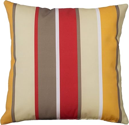 Amazon De Leinen Loft Gestreift Outdoor Kissen Wasserabweisend Uv Bestandig Doppelseitig 17x17 Kissen Nautic Styling Fur Gartenmobel Pool Strand Hutte Terrasse