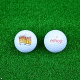 Emoji Beer Golf Smiley Novelty Golf Balls 3 Pack Red Brand Emoji view 3