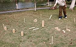 Kubb Game Set Kubbs Lawn Toss Games Includes Carry