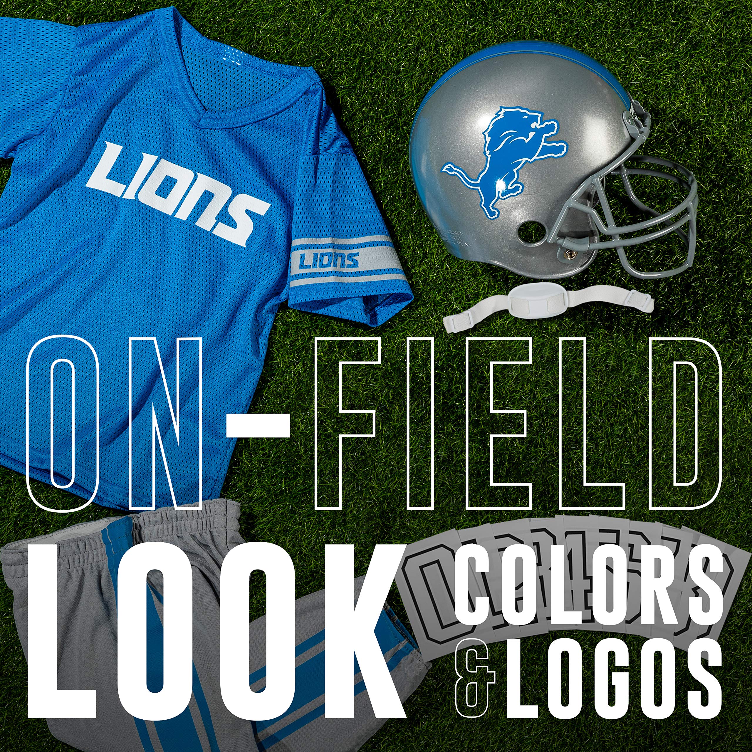 Franklin Sports NFL Youth Football Uniform Set for Boys & Girls - Includes Helmet, Jersey & Pants with Chinstrap + Numbers