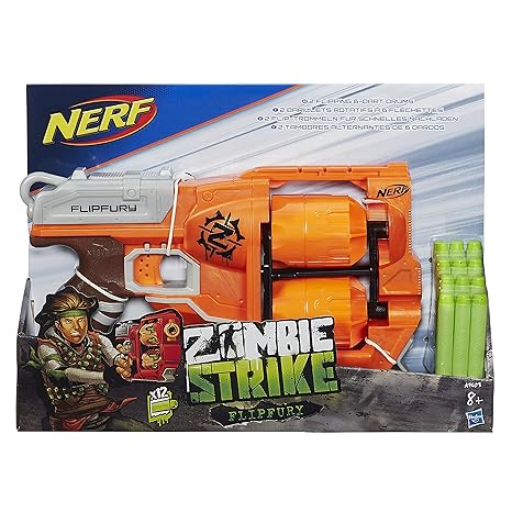 Hasbro Nerf A9603EU4 - Zombie Strike FlipFury, Spielzeugblaster