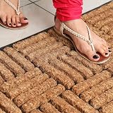 Coco&Coir Door Mat Indoor Outdoor 45x75 cm Rubber Backing Shortbread view 7