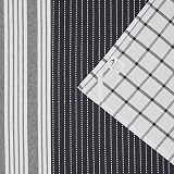 Penguin Home Set of 3 100% Cotton Kitchen Towels 50x70 cm Black White view 8
