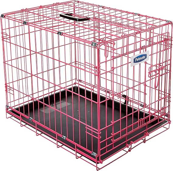 30 inch pink dog crate