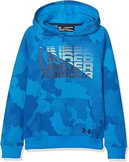 Under Armour Rival Word Mark Hoody - Sudadera con Capucha para niño