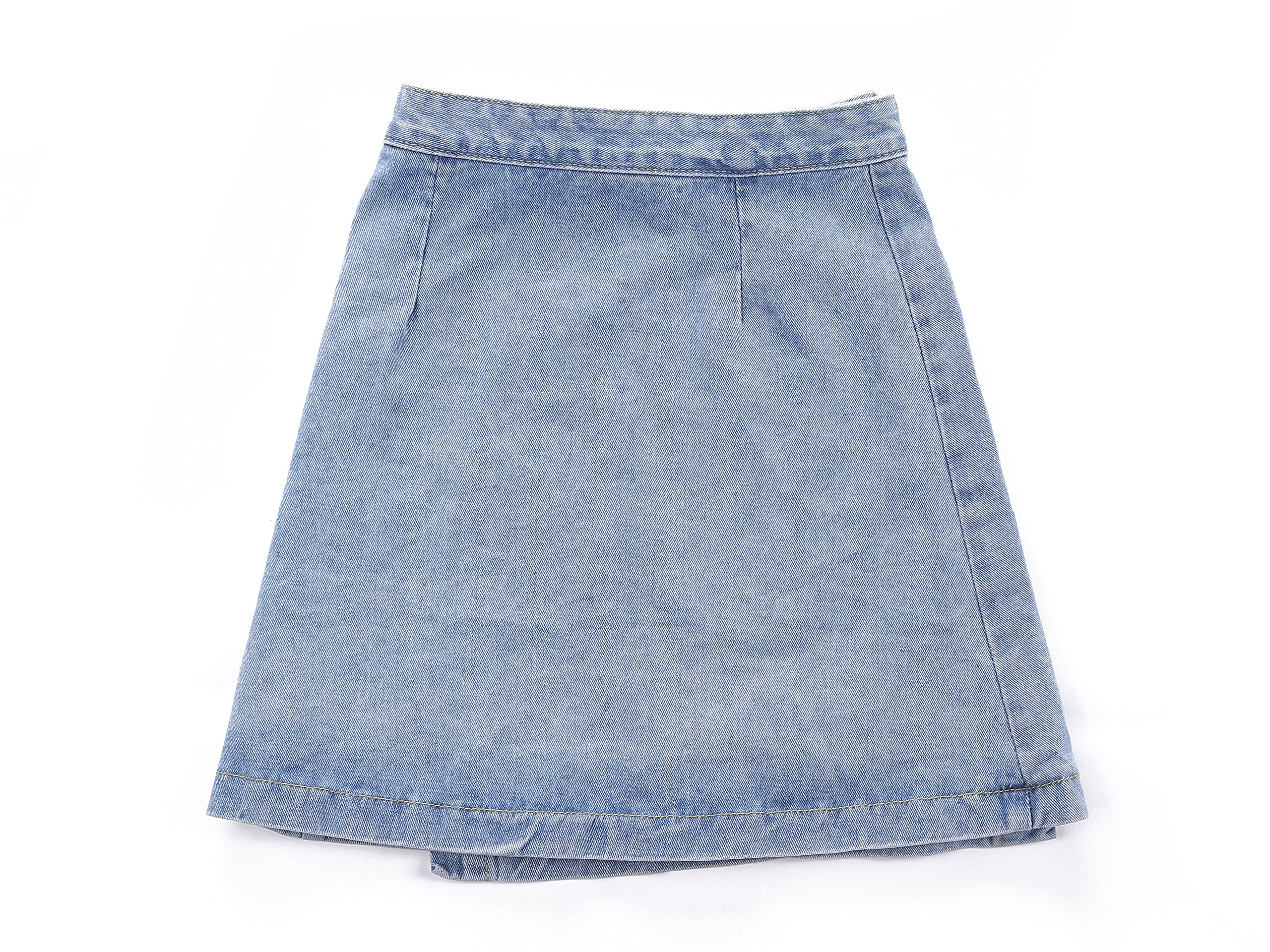 Goddess Area Women\'s Casual Short Denim Skirt (M, Blue1)