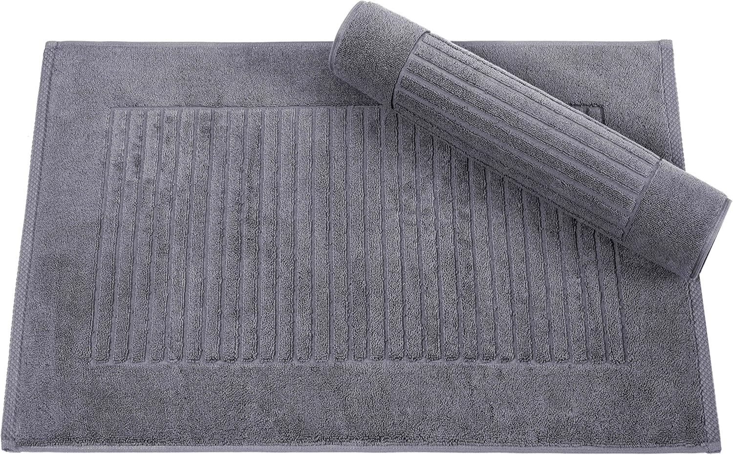 Classic Turkish Towels Luxury Bath Towel Set - Soft and Thick Oversized Ribbed Bathroom Towels Made with 100% Turkish Cotton (Platinum, 40x65 Bath Sheets): Home & Kitchen